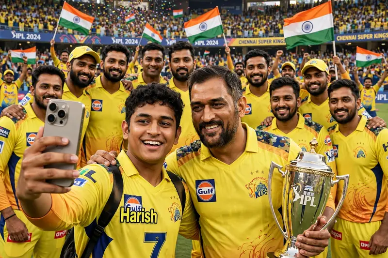 Dhoni Selfie Fan