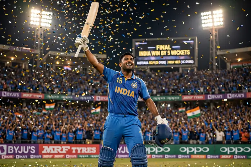 Cricket Stadium Victory AI Prompt
