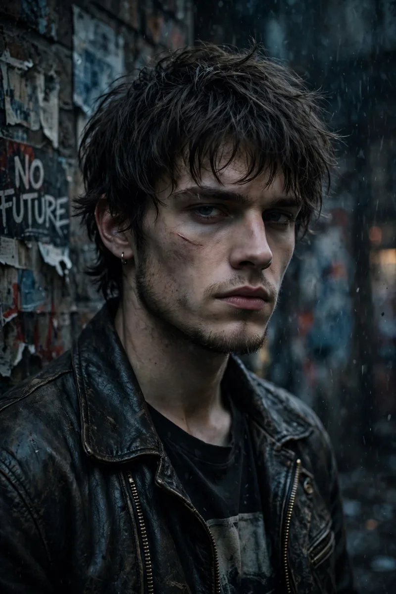Gritty Rebellious Portrait