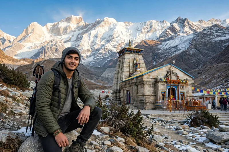 Kedarnath Trip Boy Photoshoot Prompt