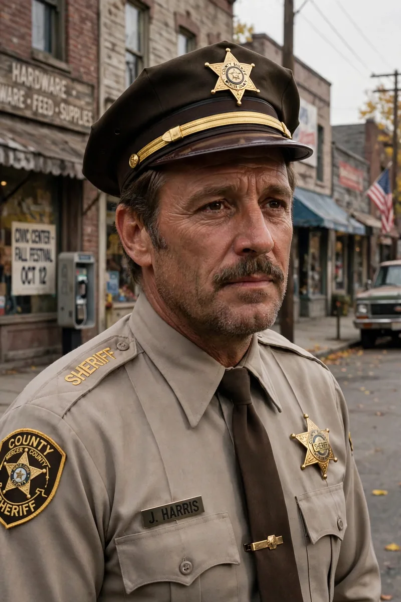 Stranger Things Hopper Portrait Prompt