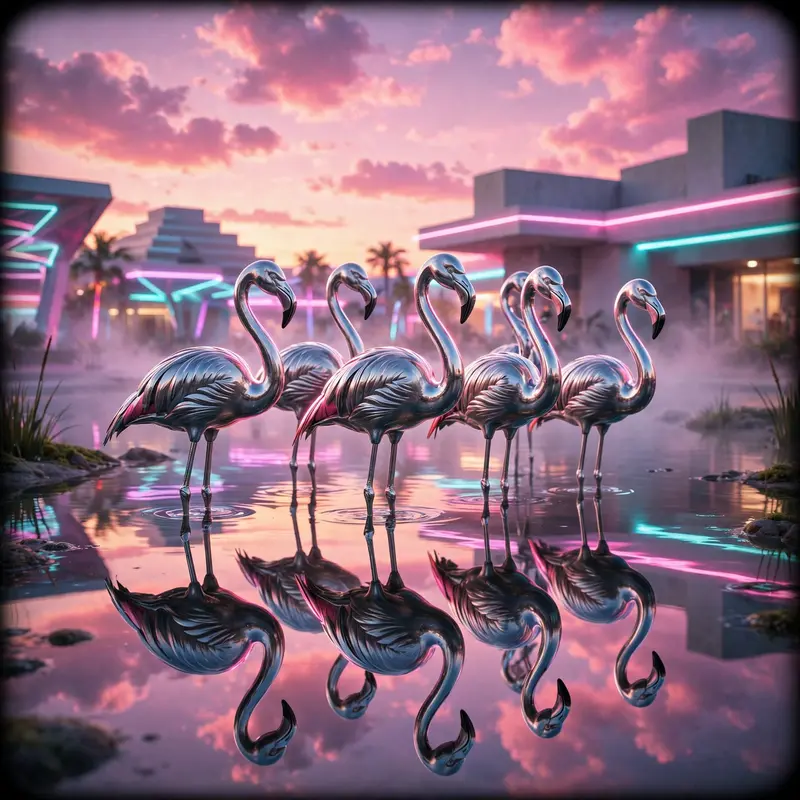Chrome Flamingo Hour