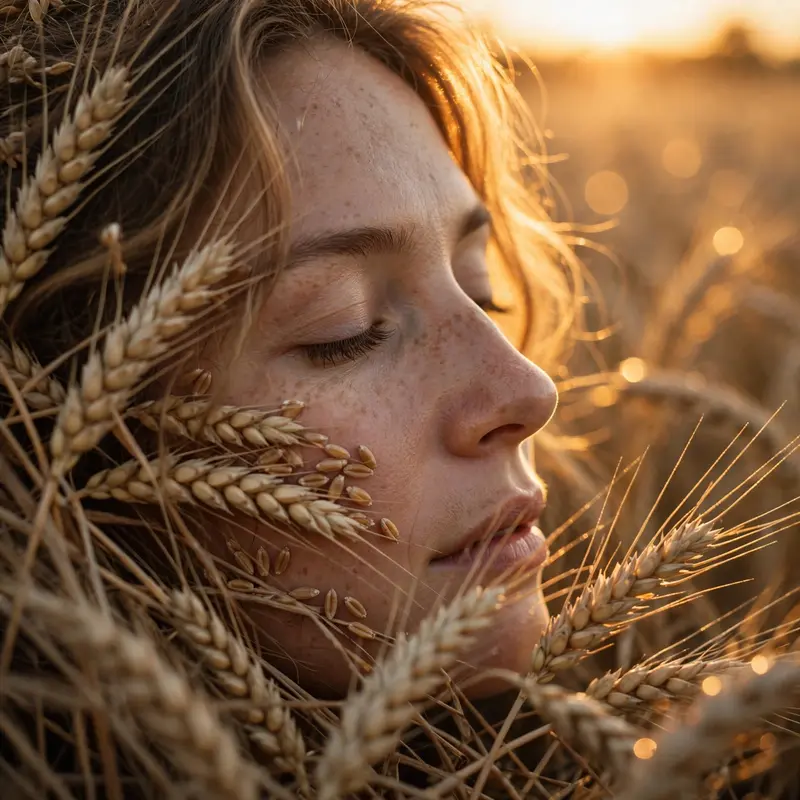 Golden Grain Close-Up