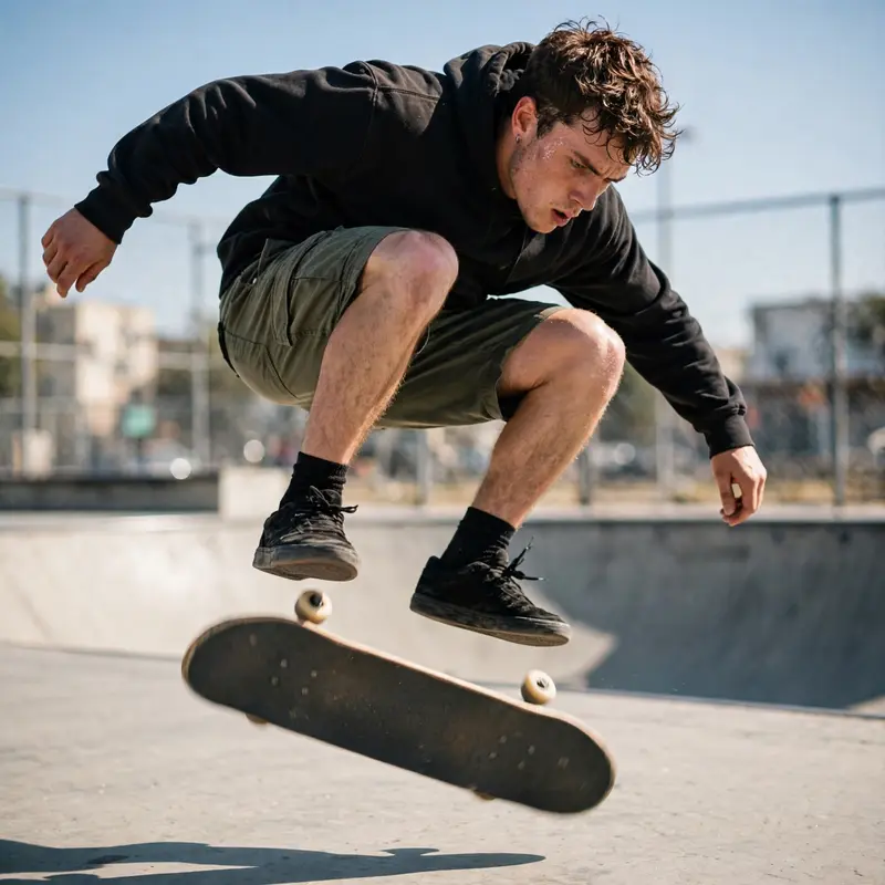 Skateboarder Mid Air