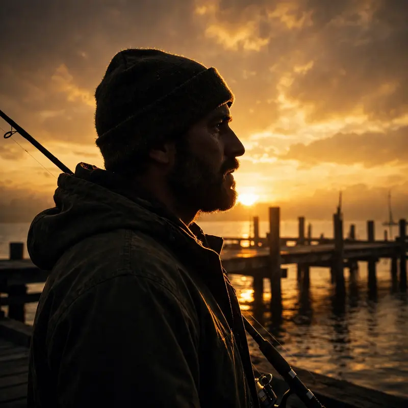 Sunset Pier Silhouette