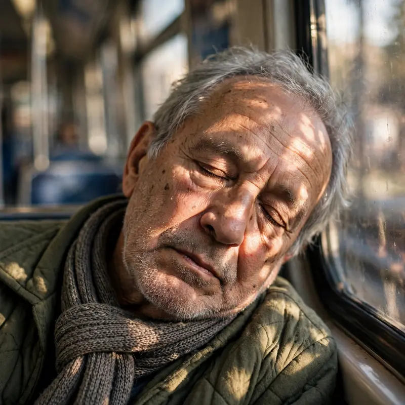 Subway Nap Serene