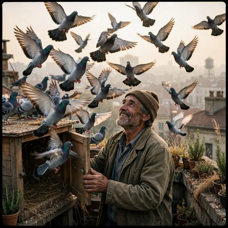 Rooftop Pigeon Keeper
