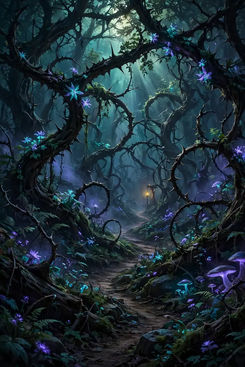 Enchanted Thornwood Path