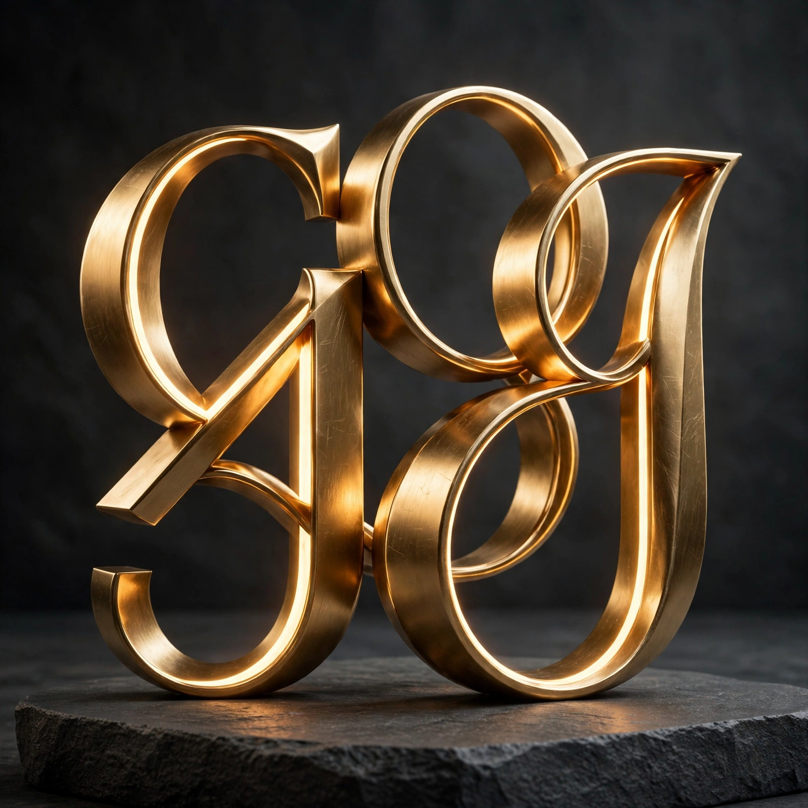 3D Name Typography Art