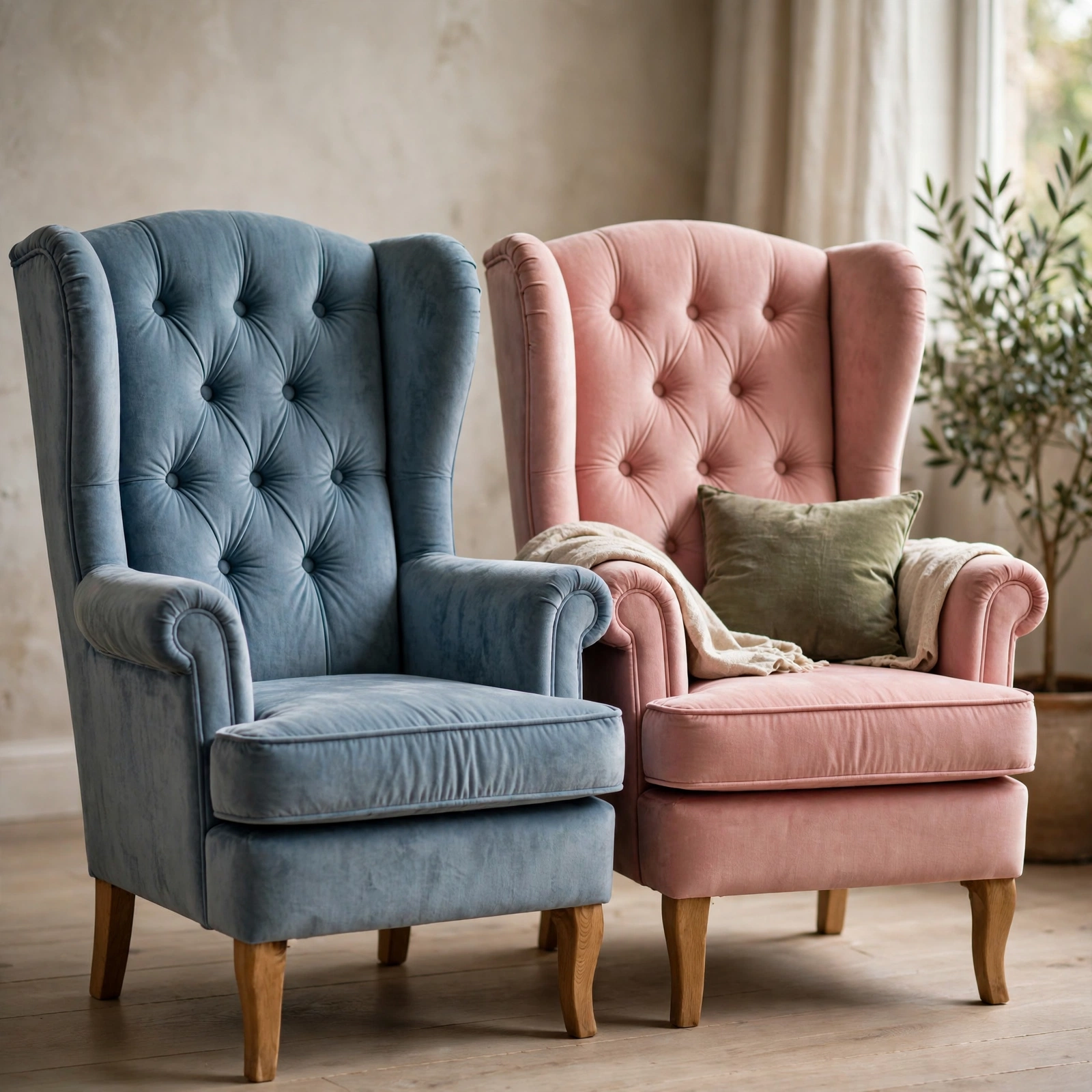 3D Wing Chair Couple