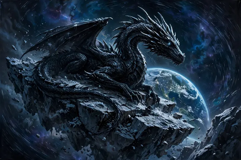 Obsidian Dragon Perch