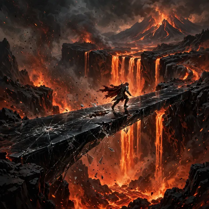 Lavafall Obsidian Bridge
