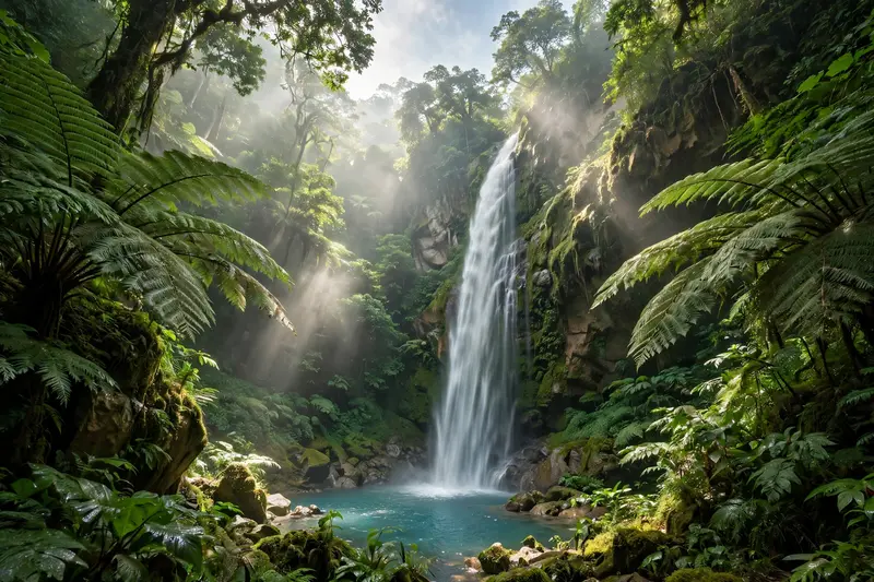 Hidden Jungle Falls