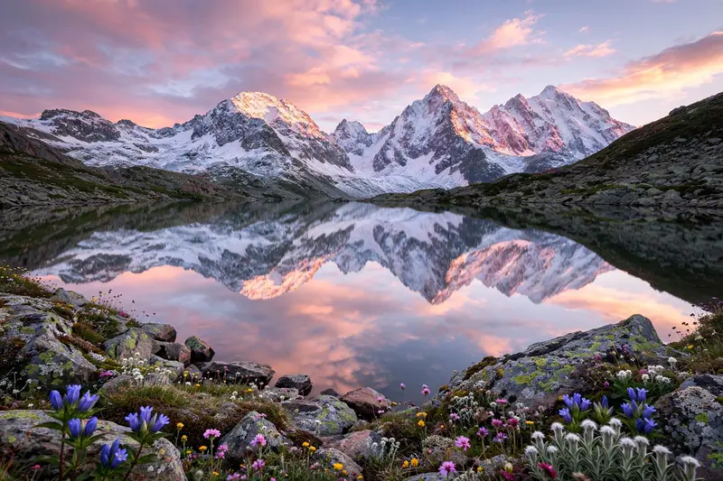 Alpine Lake Mirror