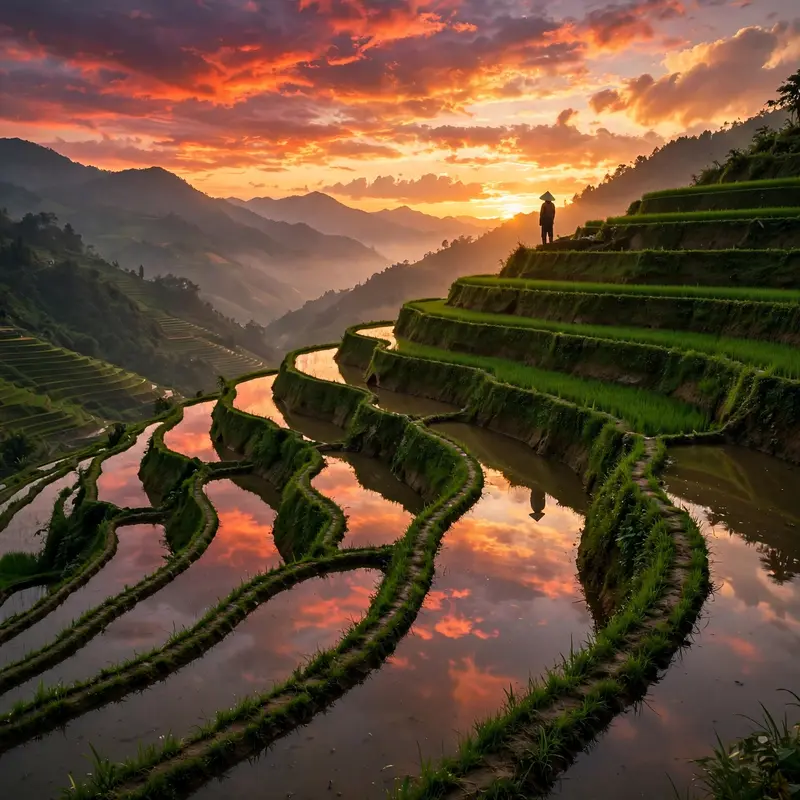 Terraced Rice Glow