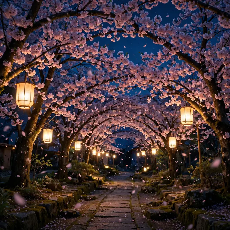 Cherry Blossom Night