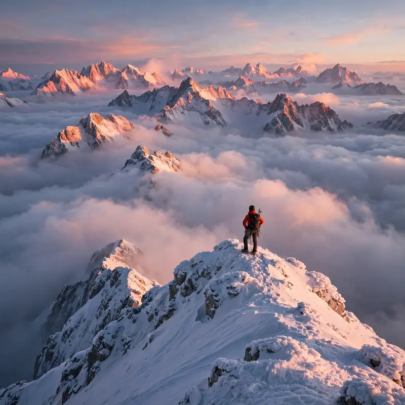 Summit Above Clouds