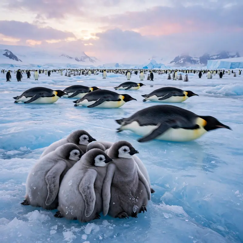 Penguin Ice Parade