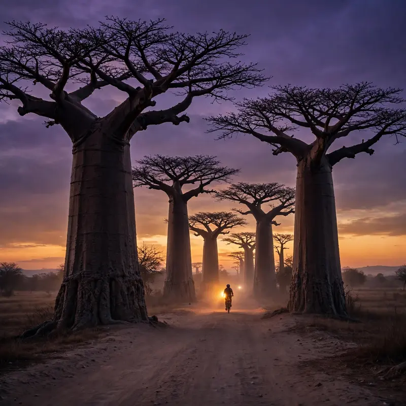 Baobab Avenue Dusk