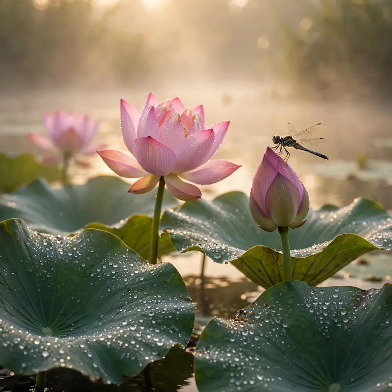 Lotus Pond Morning