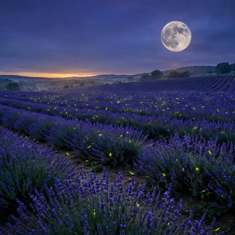 Lavender Moonrise