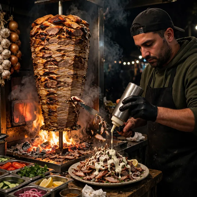 Shawarma Spit Fire