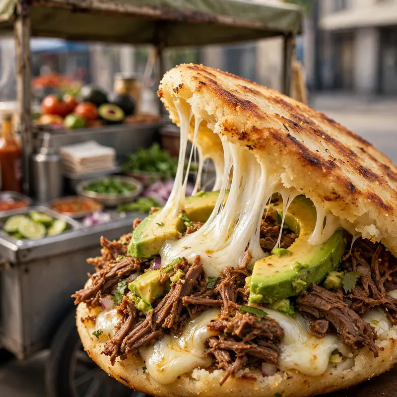 Arepa Cheese Pull