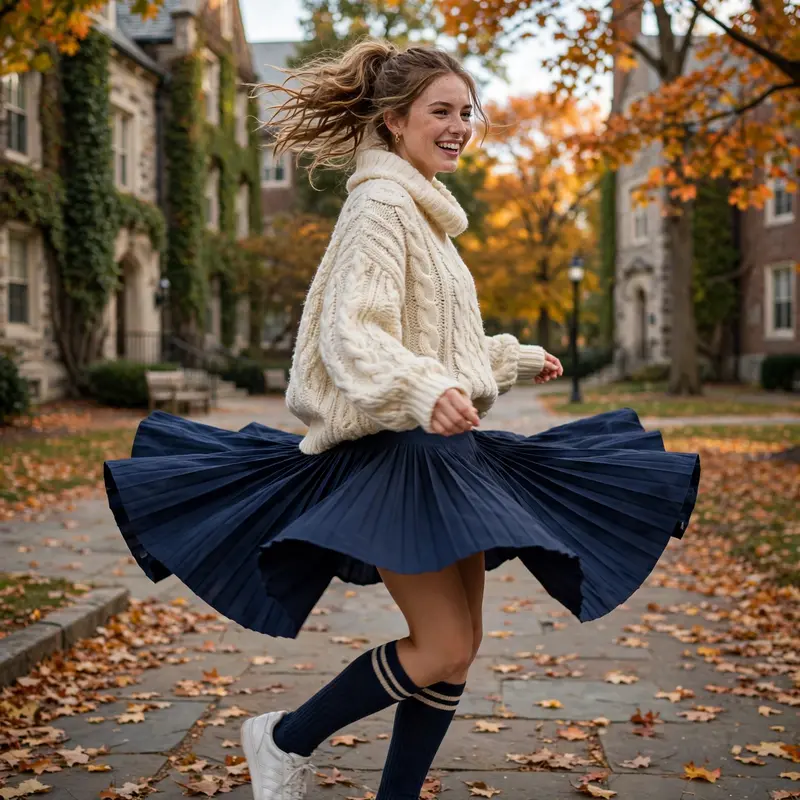 Pleated Skirt Spin