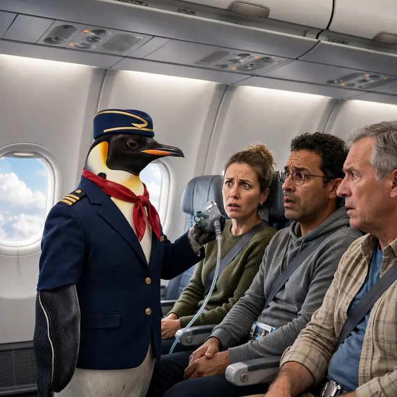 Penguin Flight Attendant