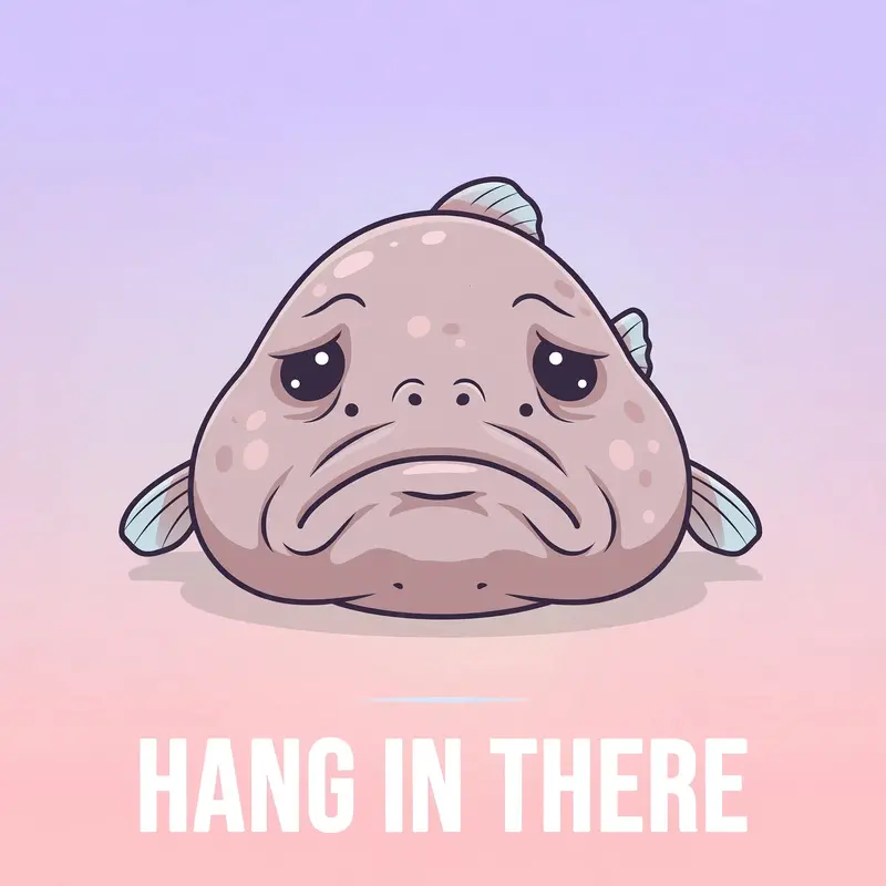 Blobfish Motivational Poster