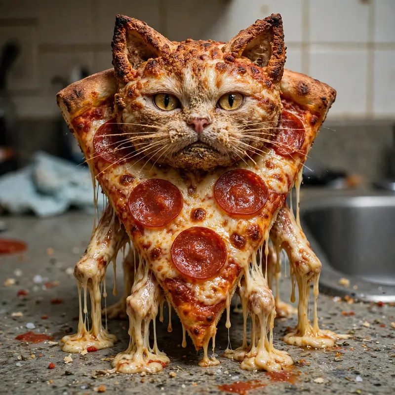 Cursed Pizza Cat