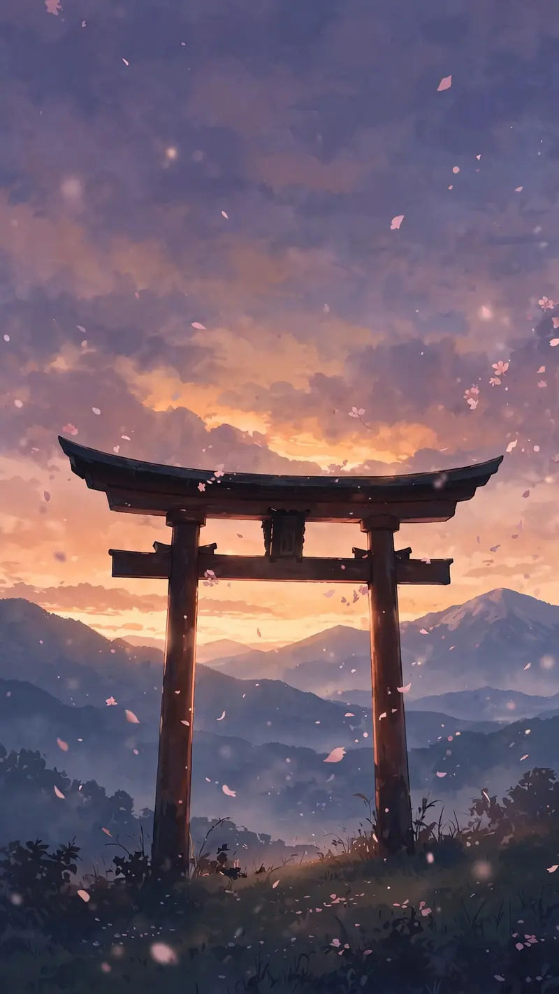 Japanese Torii Dusk