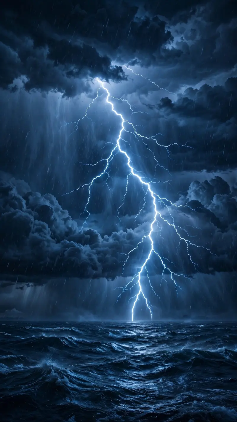 Electric Blue Lightning