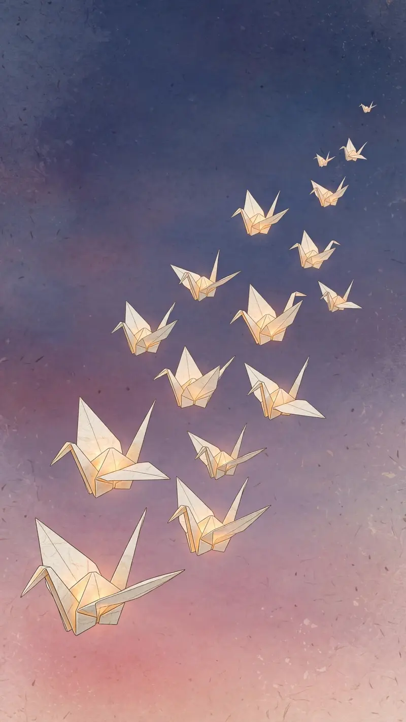 Origami Crane Sky