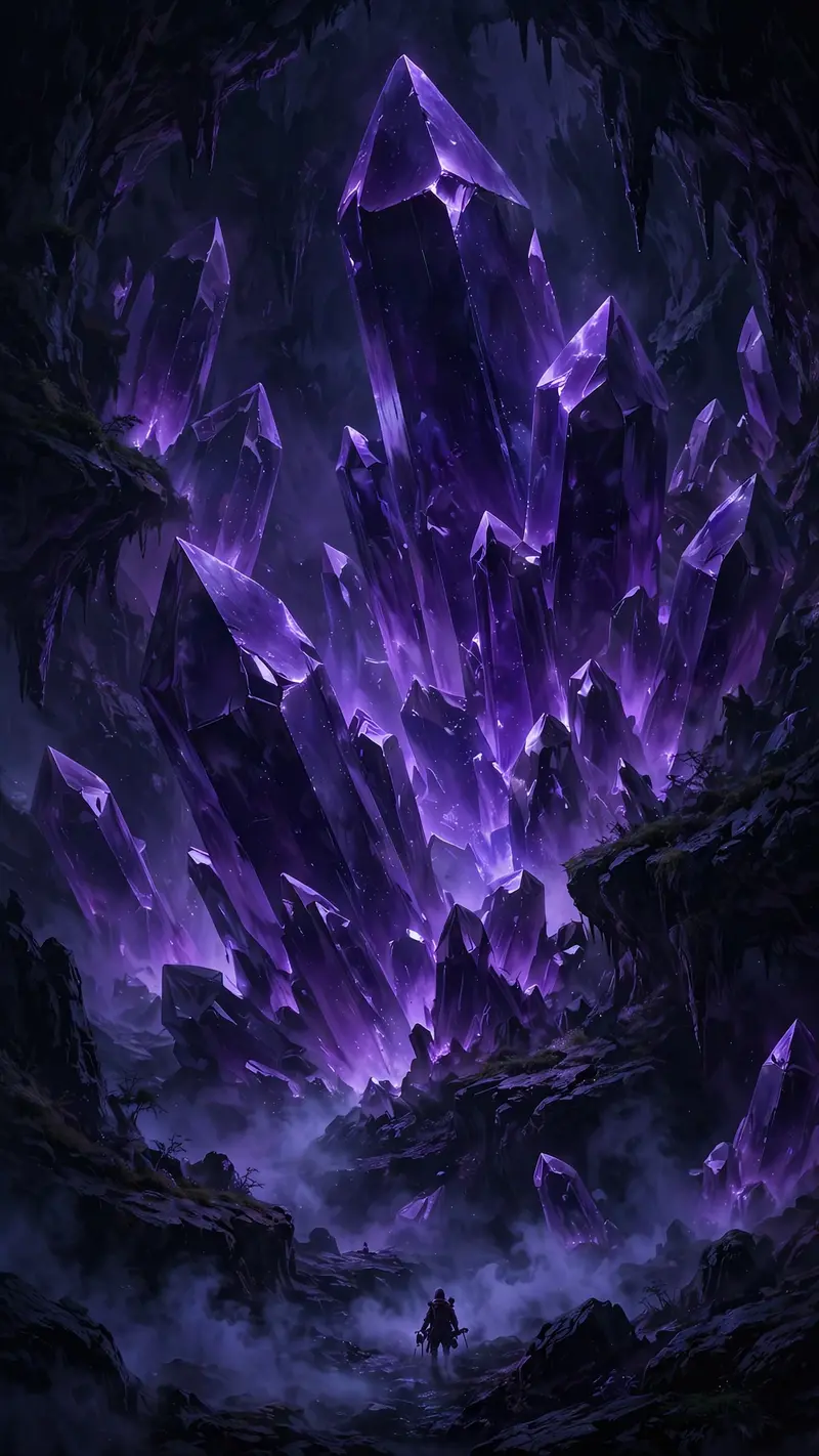 Ultraviolet Cave Crystals
