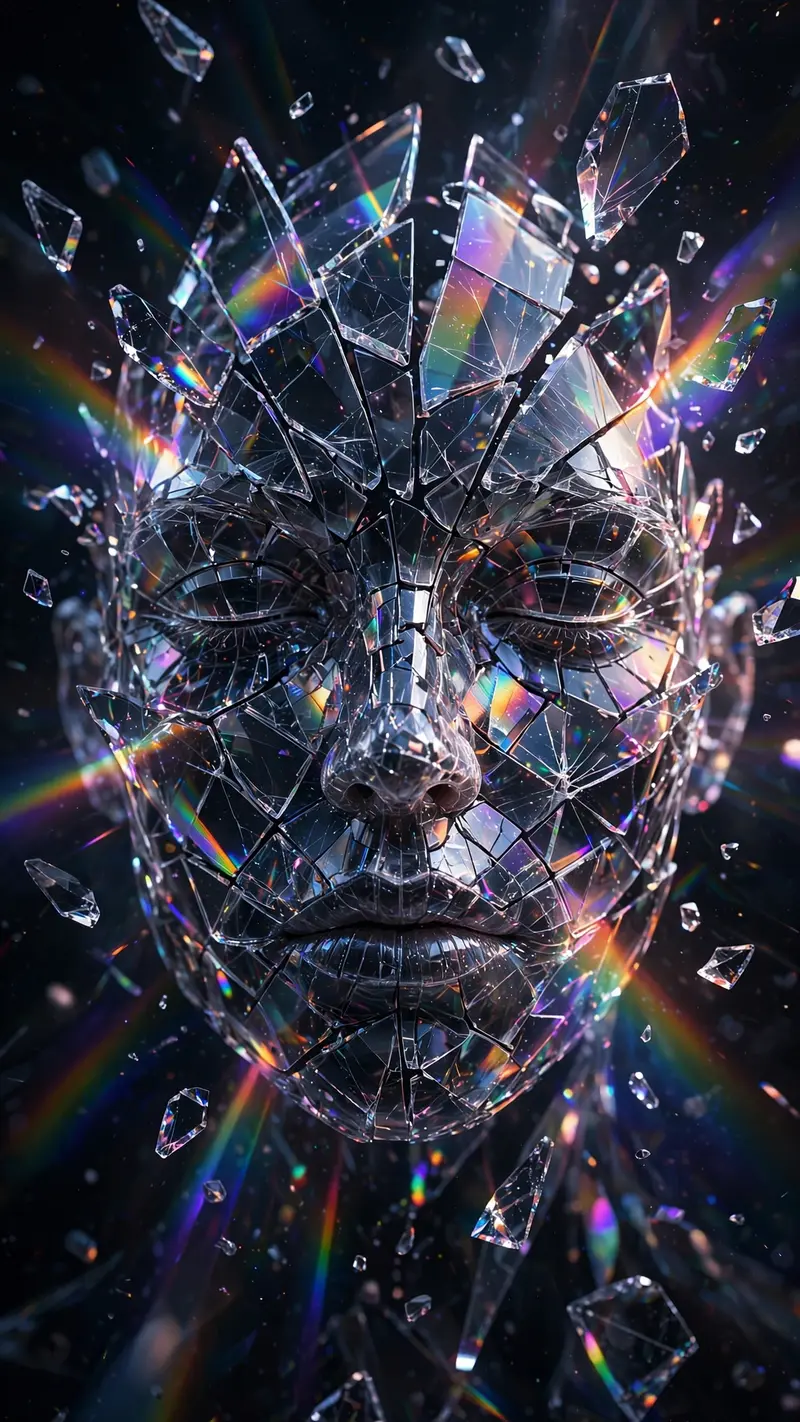 Shattered Glass Portrait