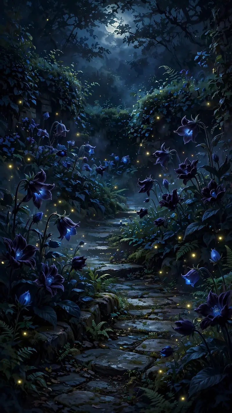 Velvet Midnight Garden