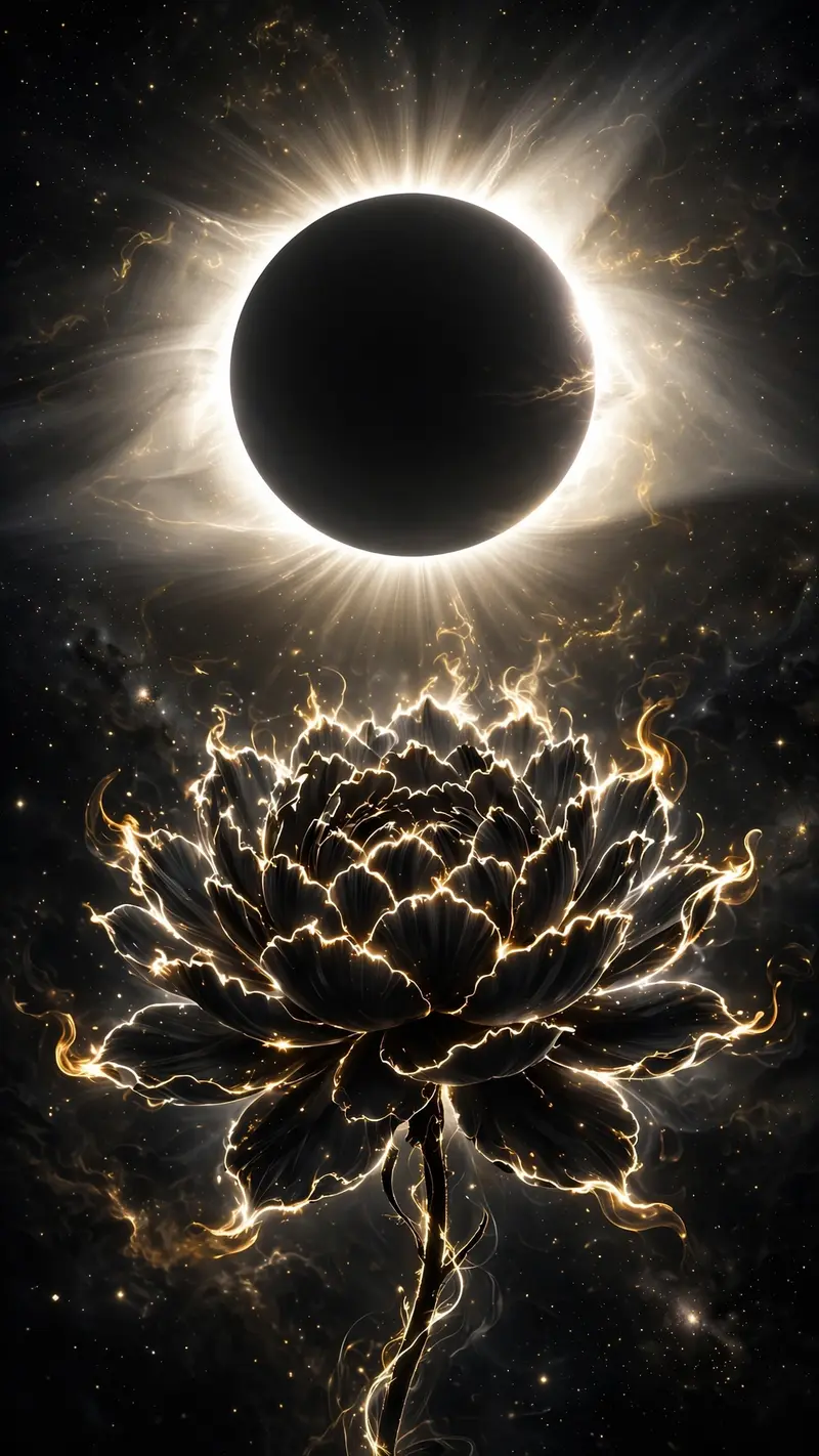 Solar Eclipse Bloom