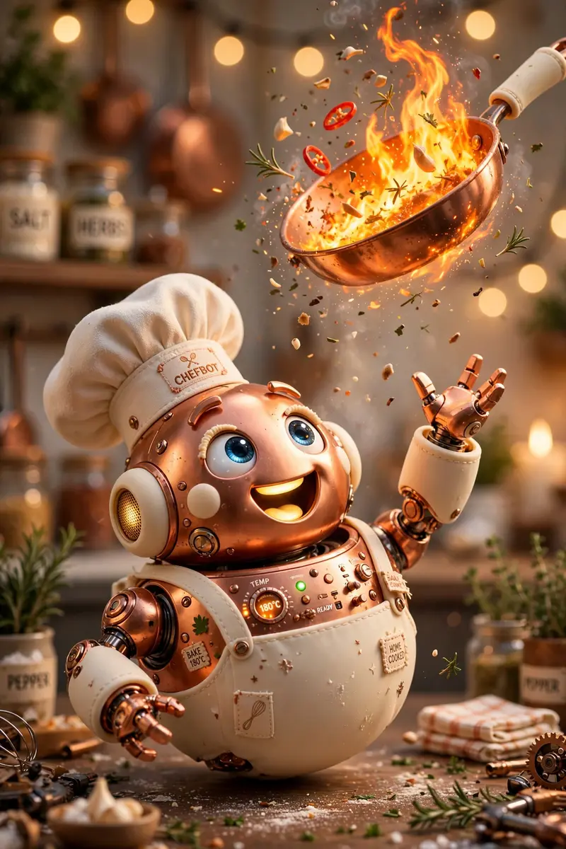 Pixar Style Robot Chef