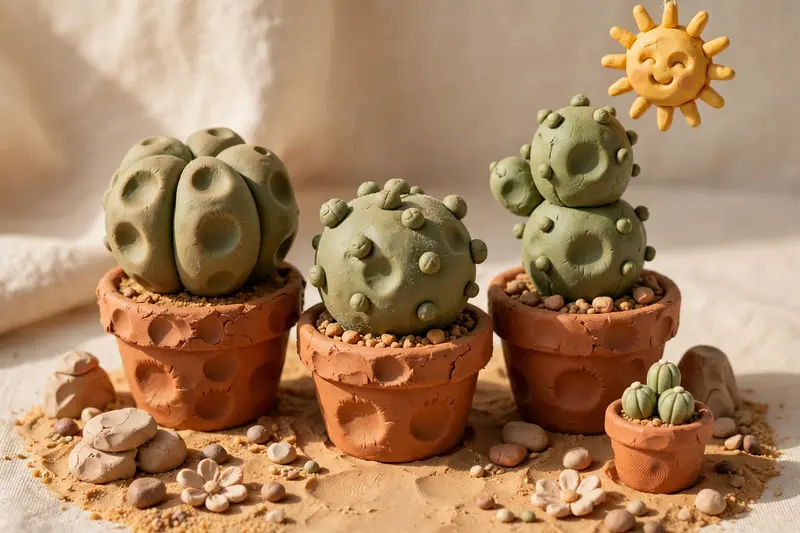 Clay Cactus Garden