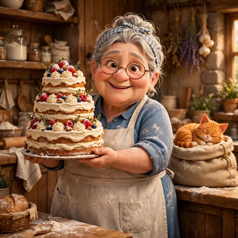 Pixar Grandma Baker