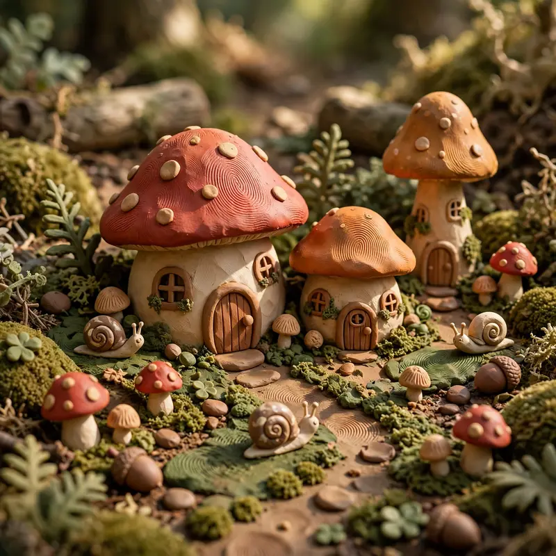 Clay Mushroom Village