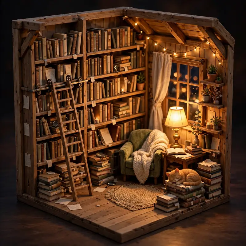 Tiny Bookstore Isometric