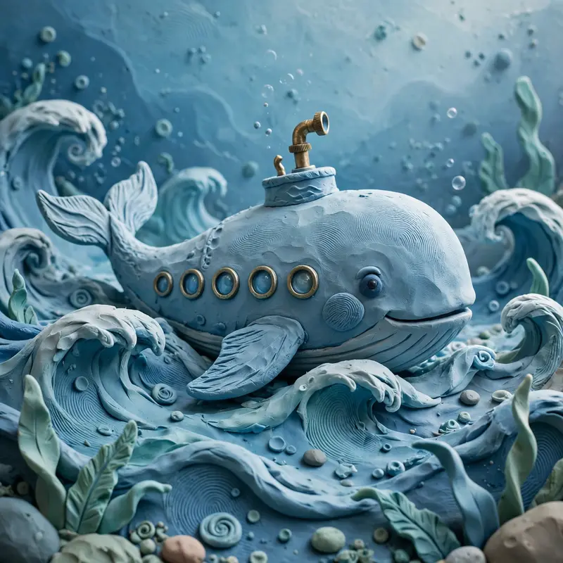 Clay Whale Submarine