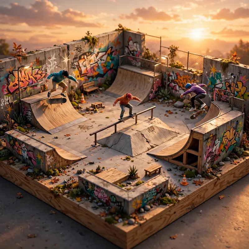 Isometric Skate Park