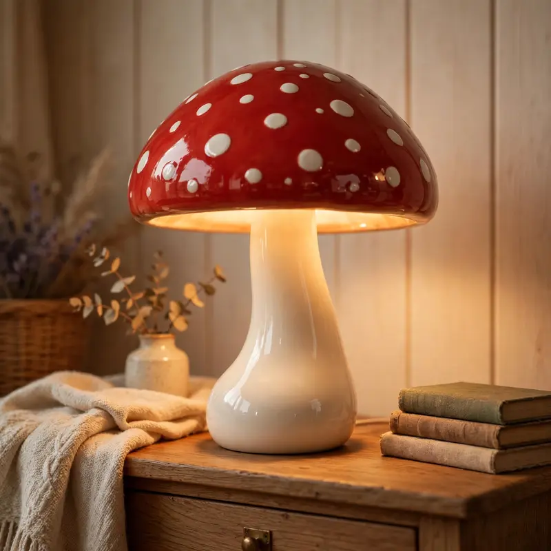 Glossy Mushroom Lamp