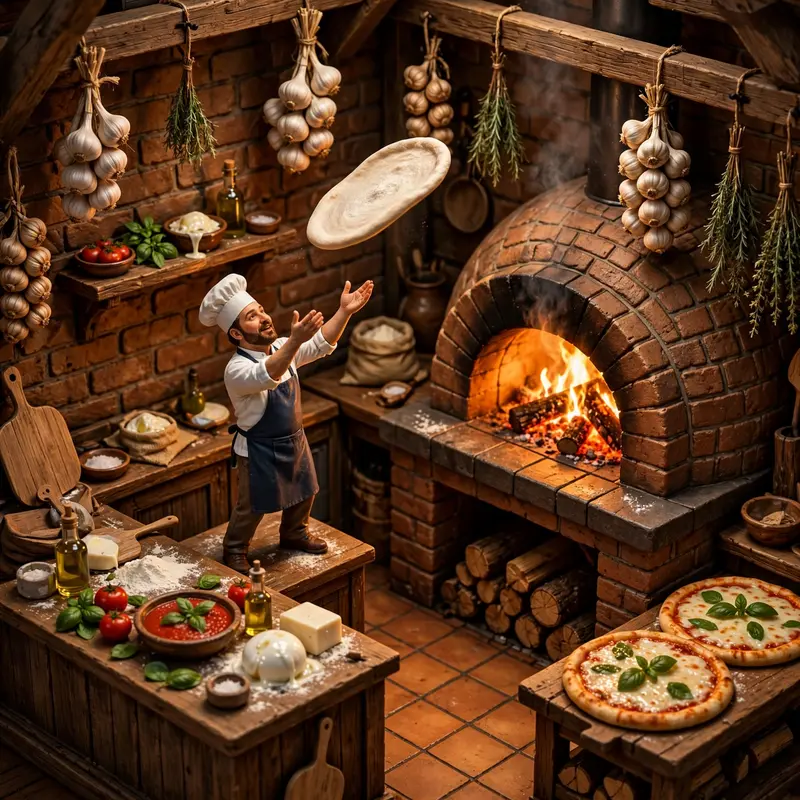 Isometric Pizza Kitchen