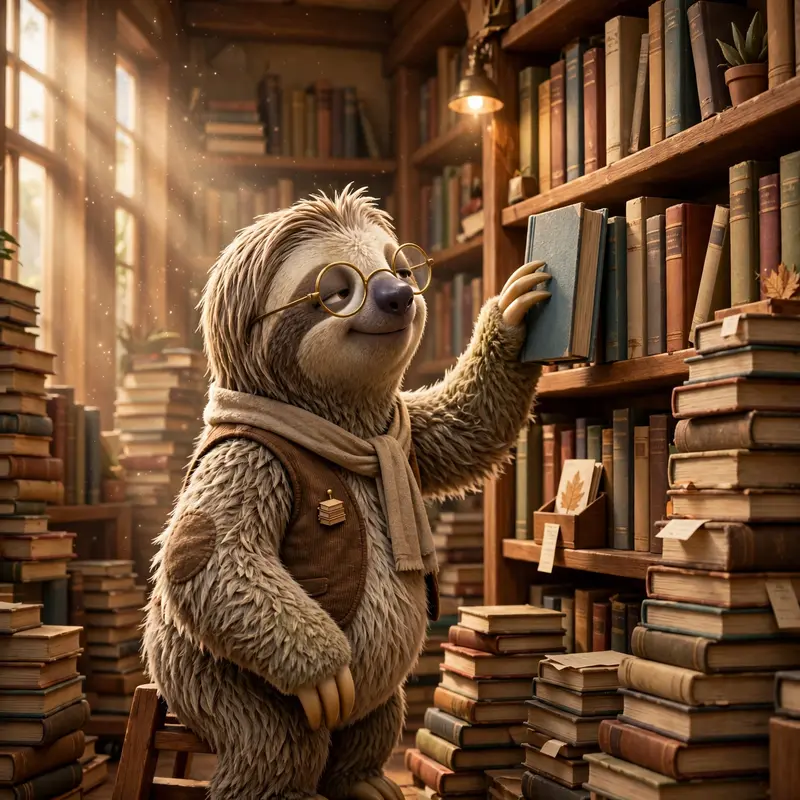 Pixar Sloth Librarian
