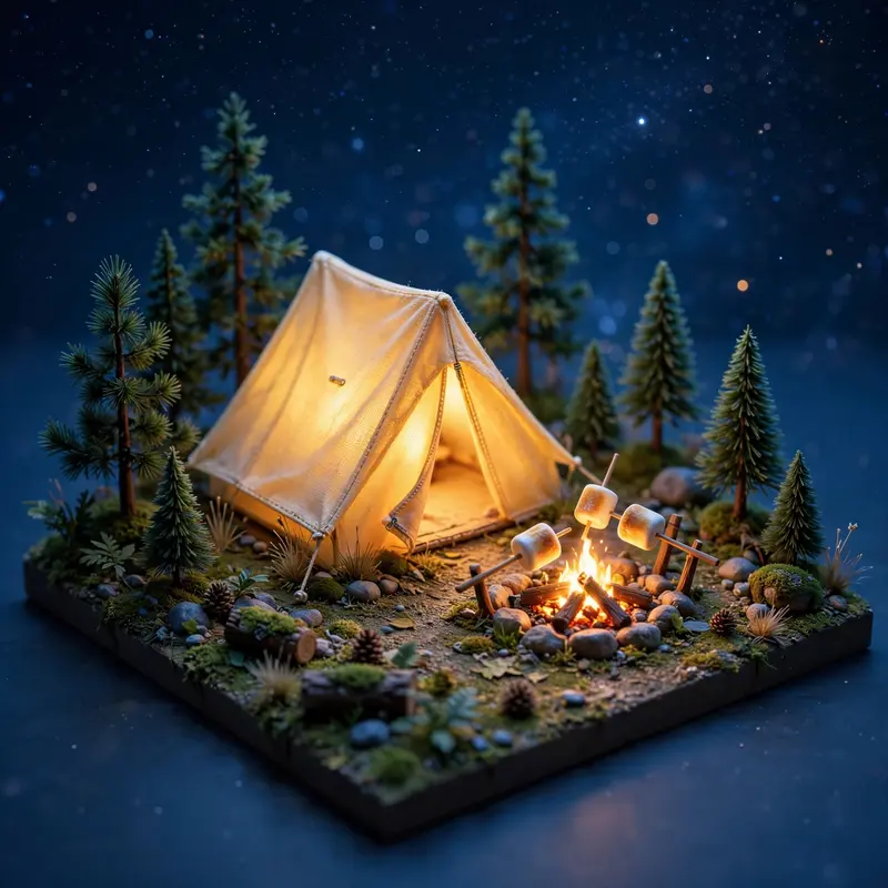 Tiny Campsite Diorama