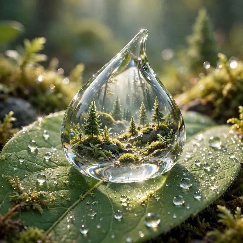 Octane Water Droplet